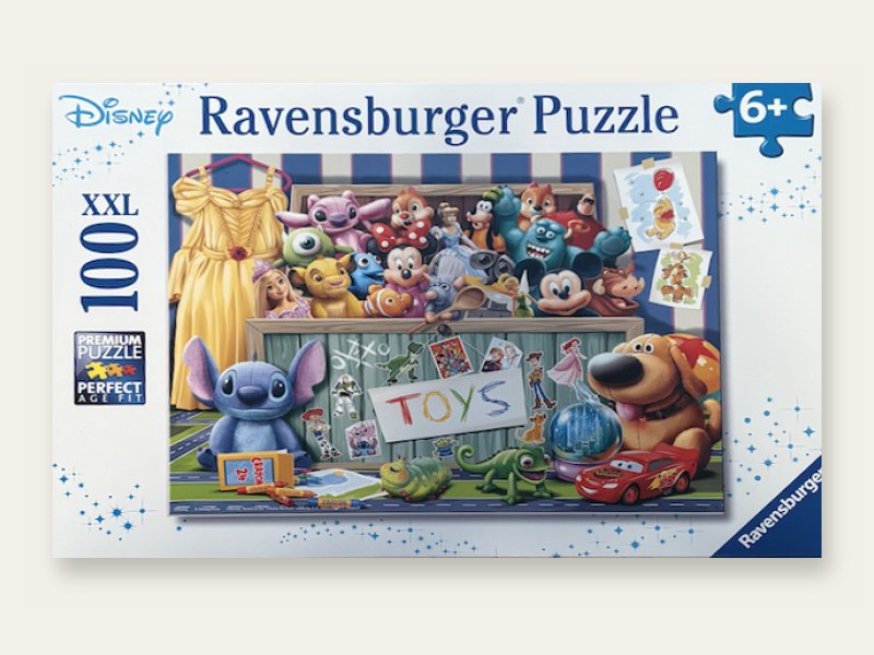 Ravensburger Disney puzzle box with 100 extra-large pieces, ages 6 and up